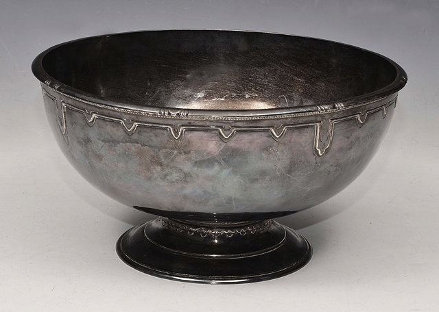 Appraisal: A SILVER PEDESTAL BOWL by The Guild of Handicrafts London