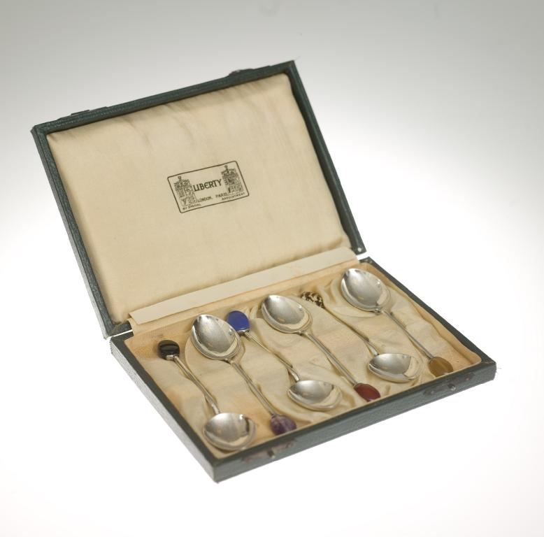 Appraisal: UNUSUAL SET OF SIX SILVER COFFEE SPOONS LIBERTY CO BIRMINGHAM