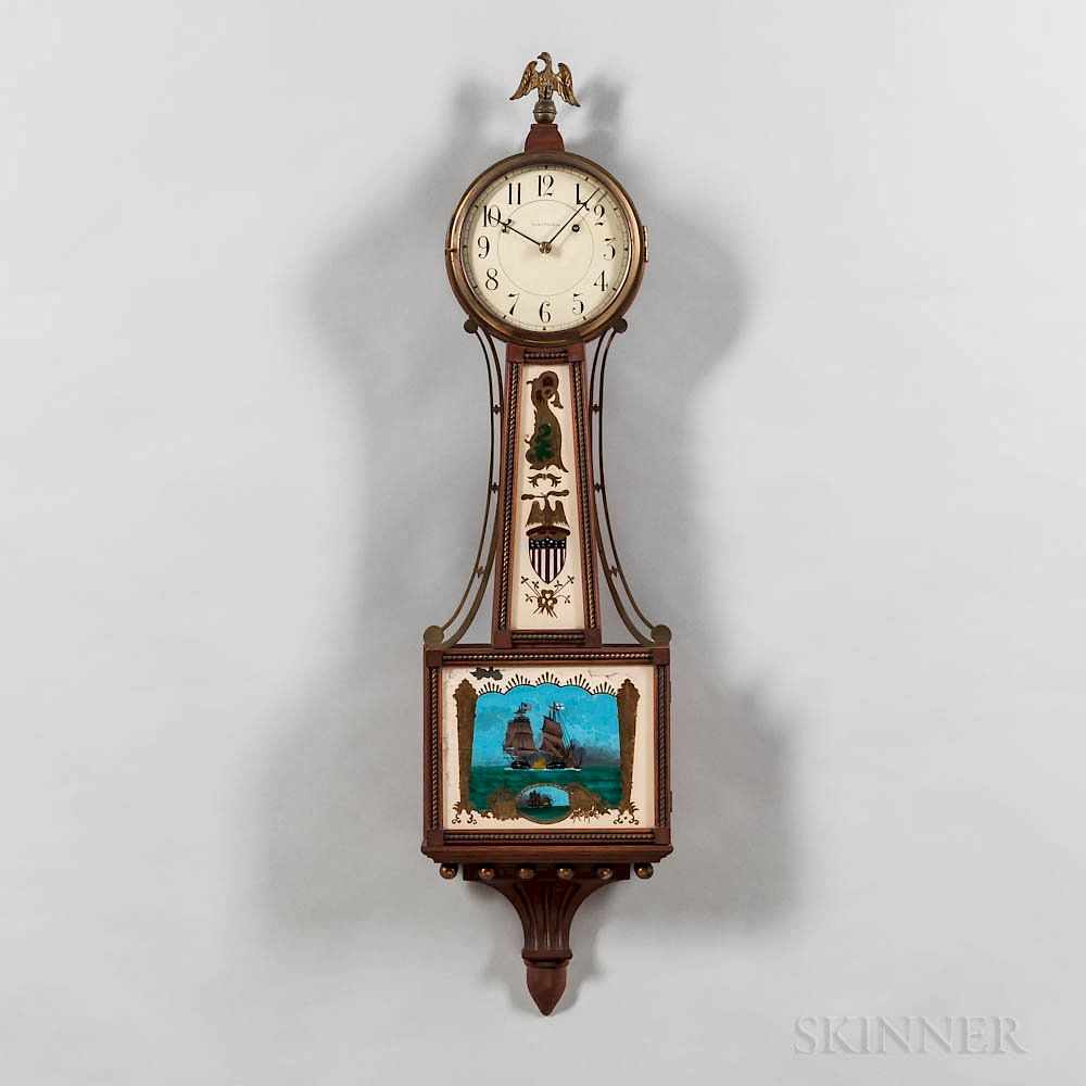 Appraisal: Waltham Patent Timepiece or Banjo Clock Waltham Patent Timepiece or