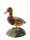 Appraisal: MINIATURE DUCK CARVING - Carved and painted wood 'Mr Mallard'