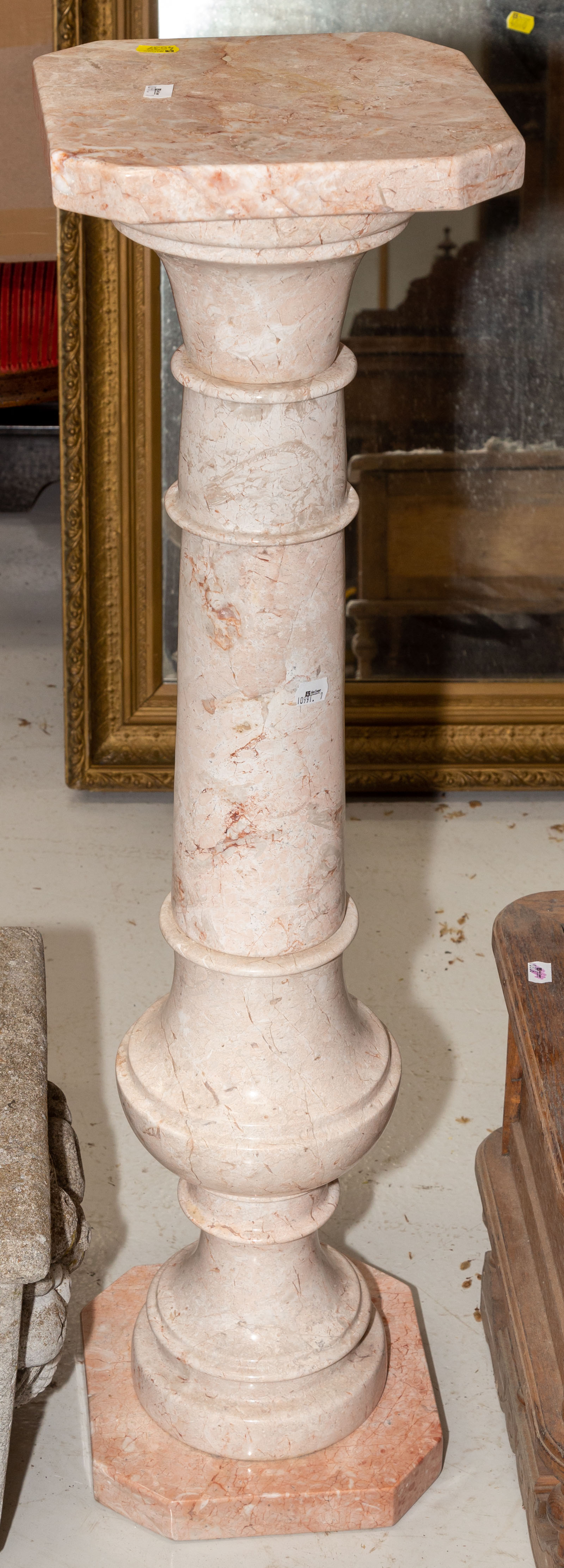 Appraisal: MARBLE PEDESTAL in H