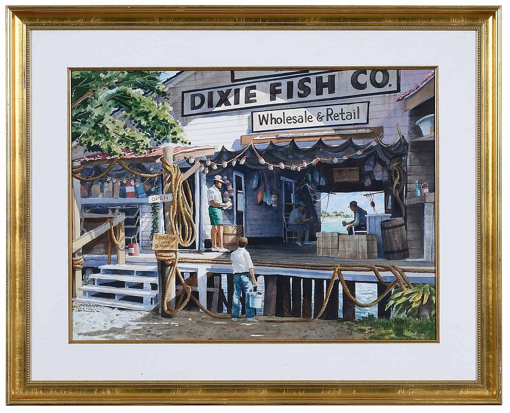 Appraisal: R K Kaiser North Carolina th Century Dixie Fish Co