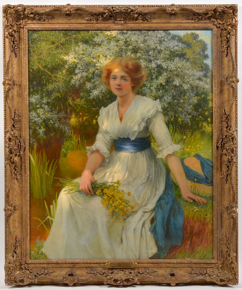 Appraisal: William Savage Cooper 'In the Fields' O C William Savage