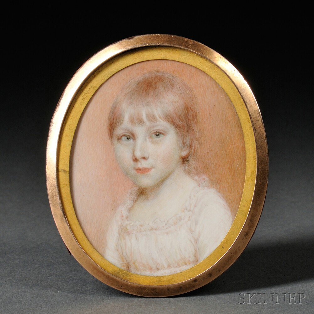 Appraisal: Anglo American School Early th Century Portrait Miniature of a