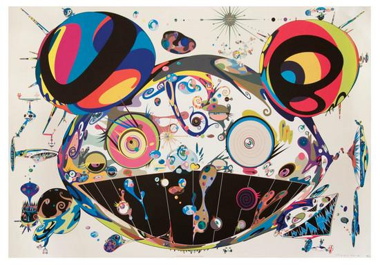 Appraisal: Takashi Murakami b tan tan bo offset-lithograph printed in colors