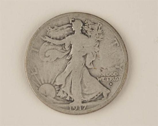 Appraisal: -D Obverse Walking Liberty Half Dollar