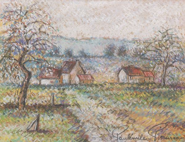 Appraisal: PAUL EMILE PISSARO FRENCH - x Printemps au pays Pastel