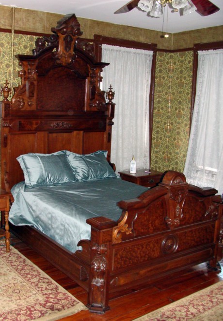 Appraisal: Renaissance Revival Carved Walnut Bed Bed is in very good