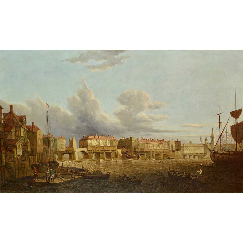 Appraisal: JOHN PAUL BRITISH - LONDON BRIDGE WITH THE MONUMENT AND