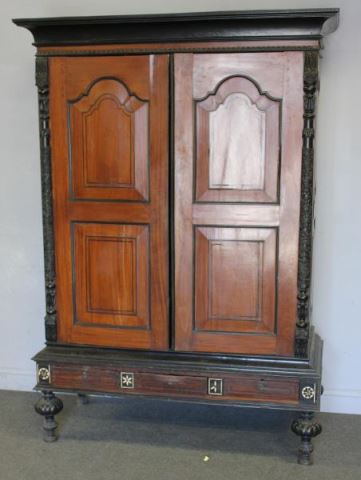 Appraisal: Antique Anglo Indian Cabinet An extra grade mid th century