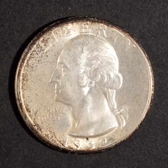 Appraisal: United States Washington type silver quarter dollar -D MS- Estimate