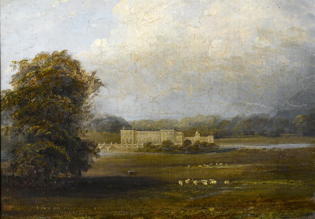 Appraisal: ENGLISH SCHOOL EARLY TH CENTURY A VIEW OF CLUMBER HOUSE