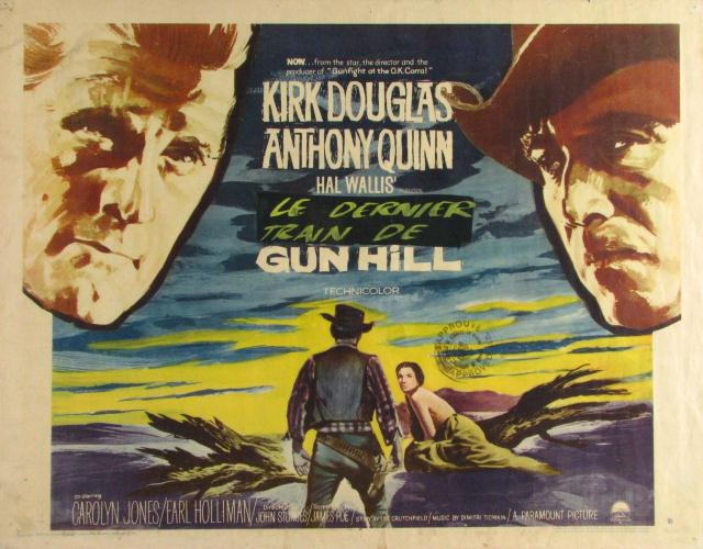 Appraisal: Vintage Movie Poster ''Gun Hill'' starring Kirk Douglas and Anthony