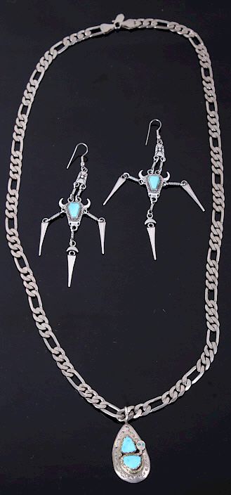 Appraisal: Navajo Native American Sterling Silver Jewelry For your bidding pleasure