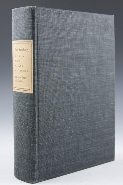 Appraisal: Carl Sandburg First Edition Autobiography Always the Young Strangers limited