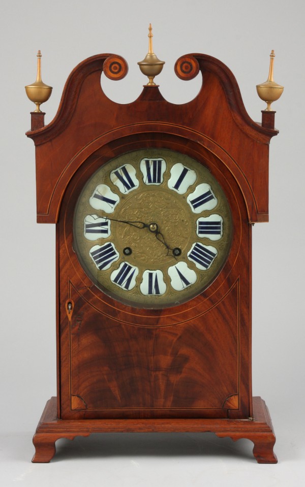 Appraisal: Paris - day brass works movement housed in a mahogany