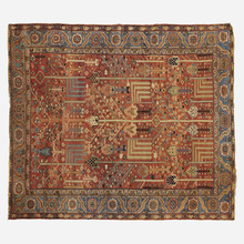 Appraisal: Heriz LOW PILE CARPET Iran c hand-knotted wool w l