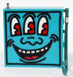 Appraisal: TABLE RADIO COPYRIGHT KEITH HARING POR KEITH HARING AMERICAN -