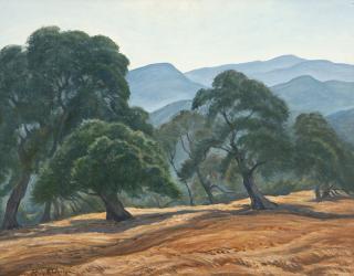 Appraisal: Ray Strong ''Santa Ynez Oaks'' signed lower left Ray Strong