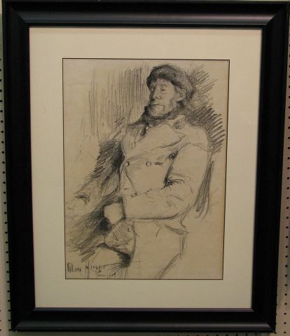 Appraisal: Glenn Cooper Hinshaw IN - x Graphite Signed Lower Left