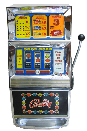 Appraisal: BALLY MODEL c TWENTY-FIVE CENT SLOT MACHINE serial FL- c