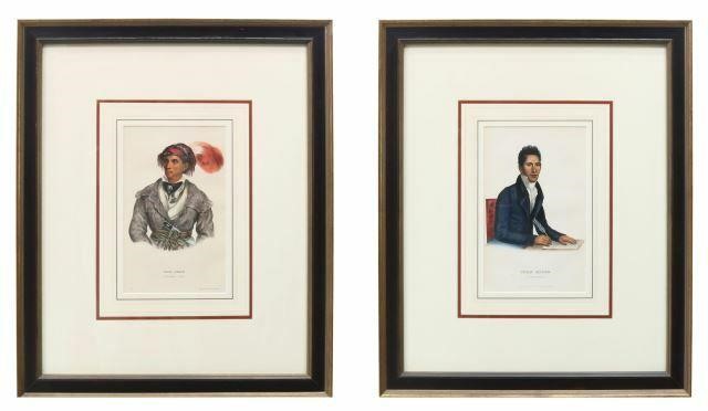 Appraisal: lot of Framed hand-colored lithographs on paper from The History