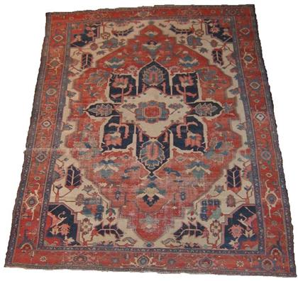 Appraisal: Heriz carpet northwest persia circa late th century ft in