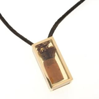 Appraisal: Arman Derniere Cigarette gold pendant Arman Derniere Cigarette gold pendant