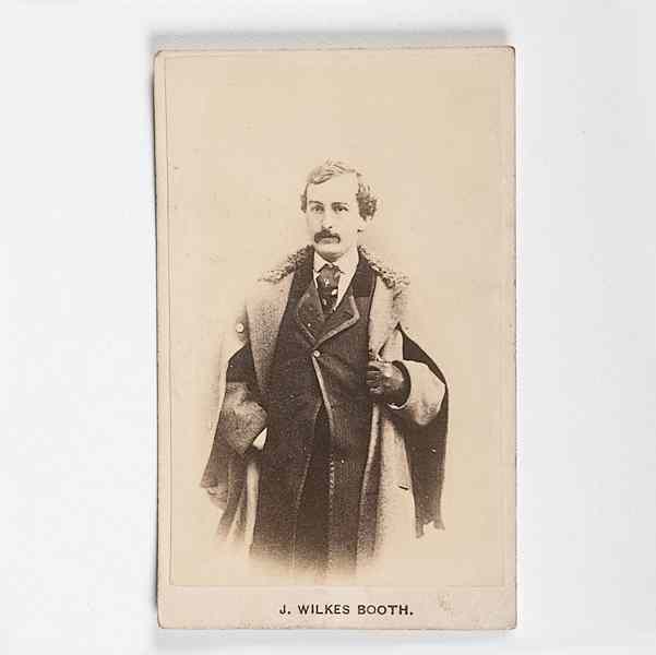 Appraisal: John Wilkes Booth CDV Imprinted identification on the carte no