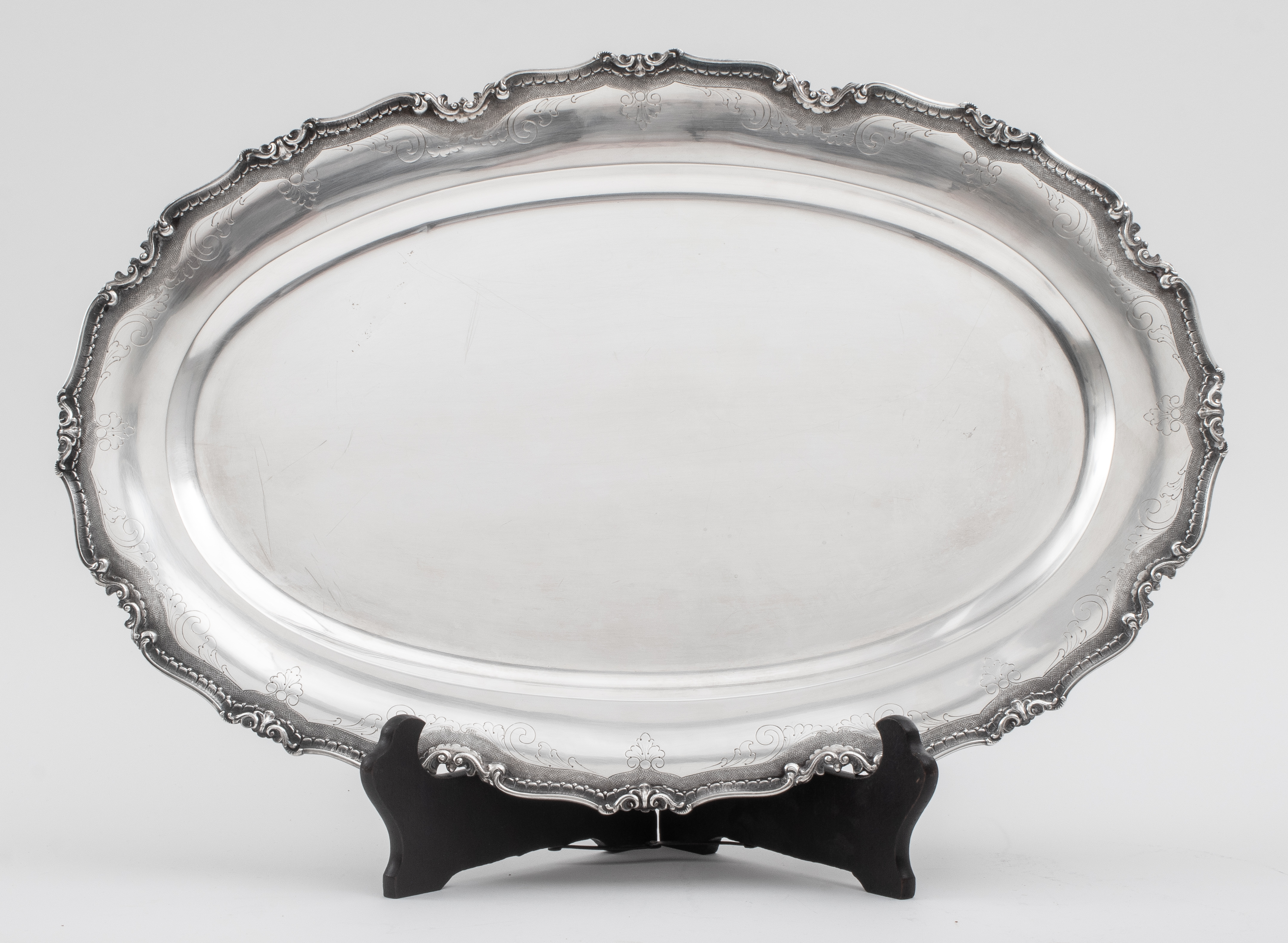 Appraisal: ITALIAN SERPICO LAINO STERLING SILVER TRAY Italian Serpico and Laino