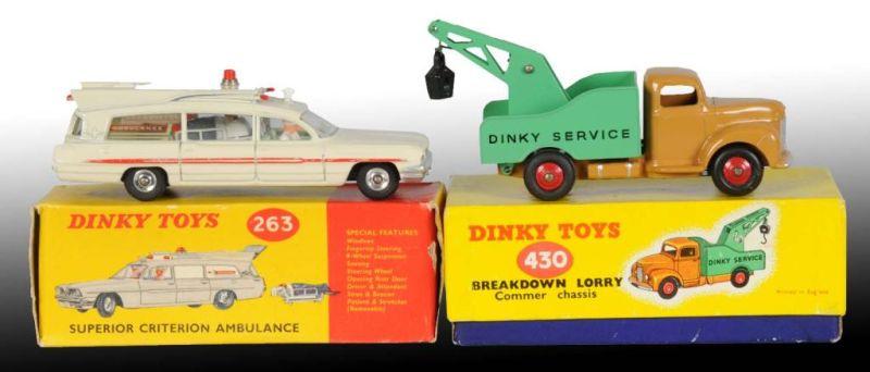 Appraisal: Lot of Dinky Toys Die-Cast Service Vehicles OB Description English