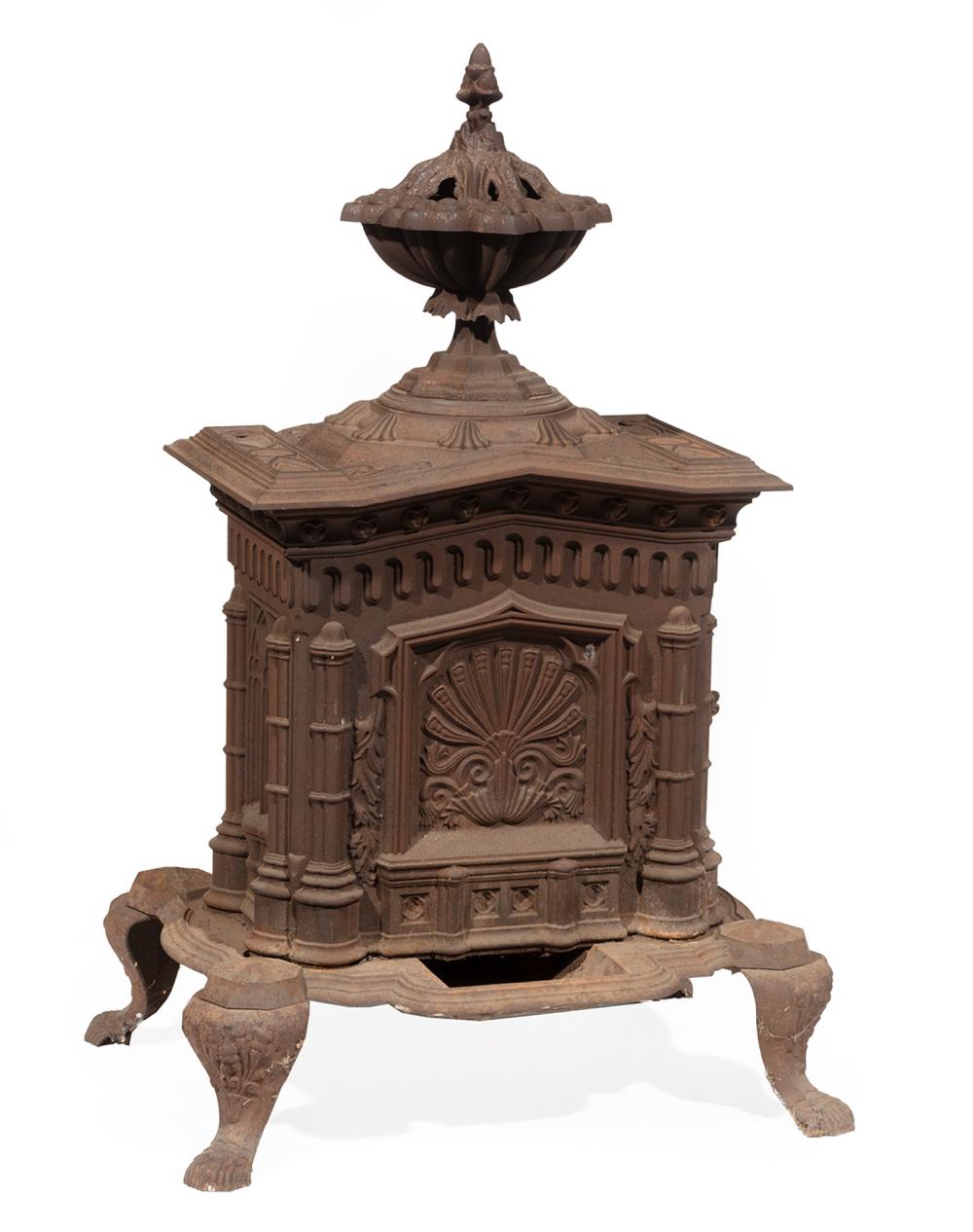 Appraisal: AMERICAN CAST IRON STOVEAmerican Cast Iron Stove th c Wager