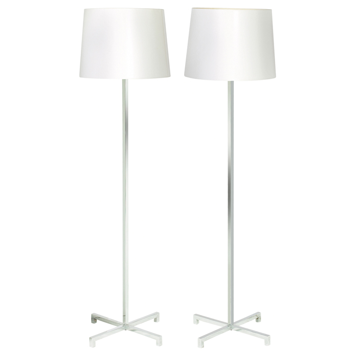 Appraisal: Fine T H Robsjohn-Gibbings floor lamps pair by Hansen New