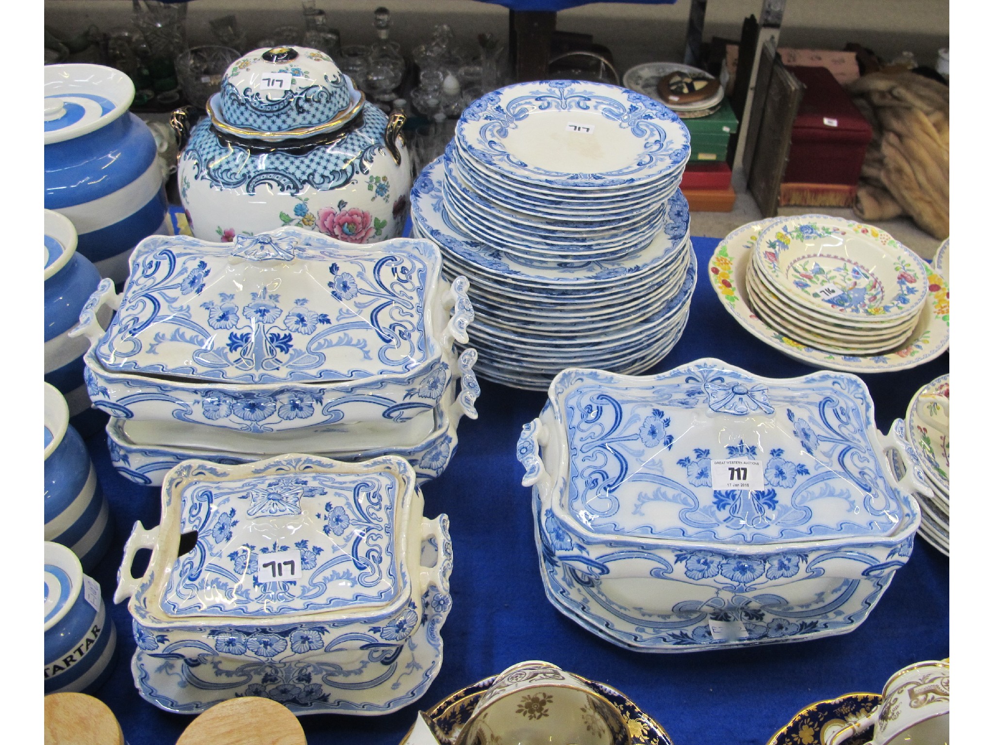 Appraisal: Burgess Leigh Middleport pottery partial dinner service marked RN together