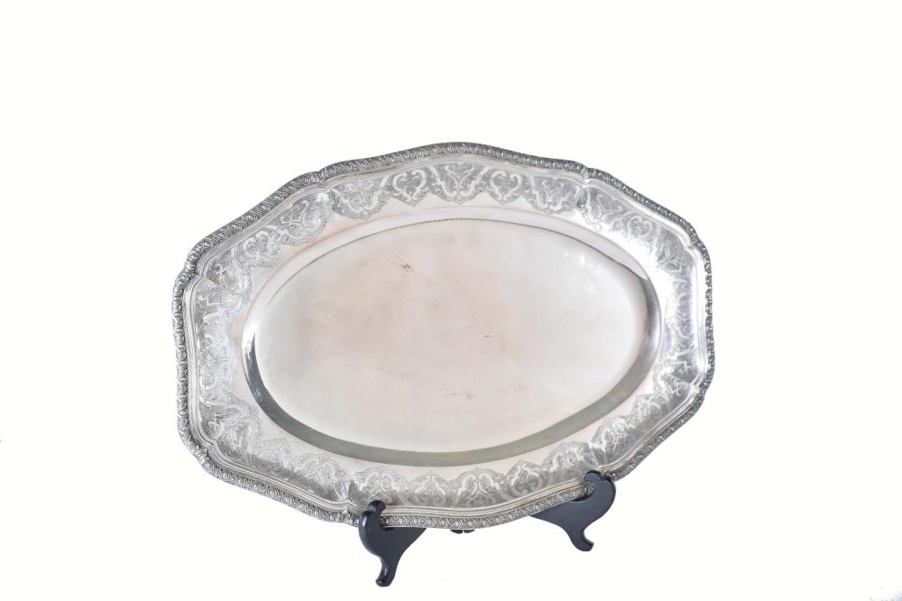 Appraisal: EMILE PUIFORCAT FRENCH STERLING SILVER OVAL PLATTERIn the Regence Style