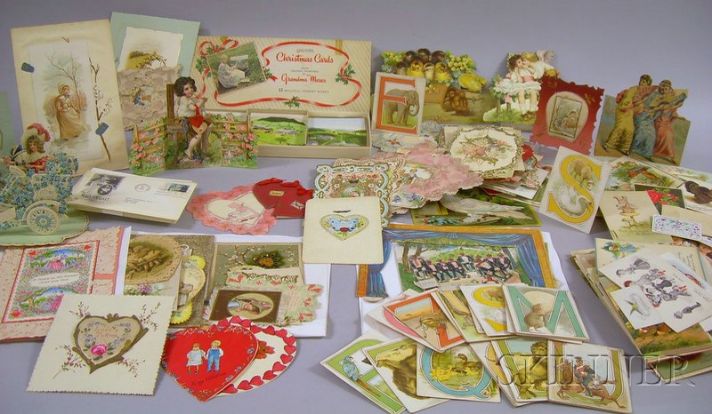 Appraisal: Large Lot of th and Early th Century Valentines and