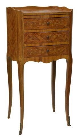 Appraisal: French Louis XV style bedside cabinet th c having partial