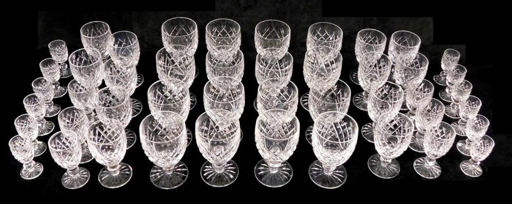 Appraisal: GLASS pieces of Waterford stemware Donegal pattern highly similar to