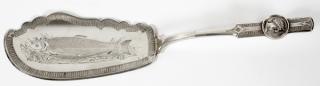 Appraisal: NEWELL HARDING CO COIN SILVER FISH SLICE TH C NEWELL