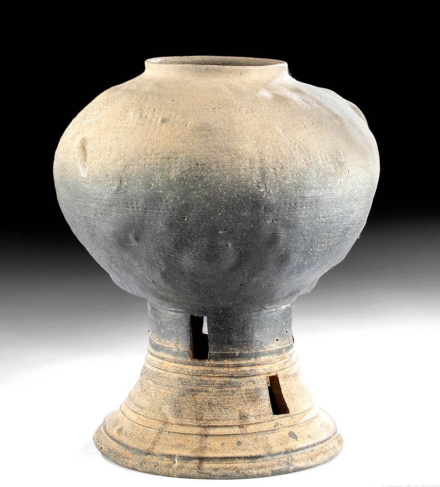 Appraisal: th C Korean Silla Greyware Vase - Kobae Form East