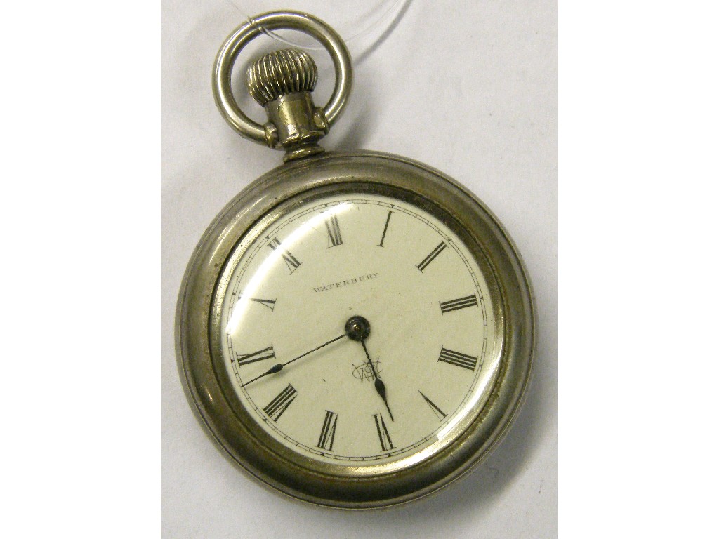 Appraisal: American Waterbury duplex escapement pocket watch series L three-quarter plate