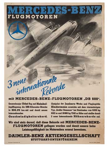 Appraisal: WALTER GOTSCHKE - MERCEDES-BENZ x inches x cm Chr Belser