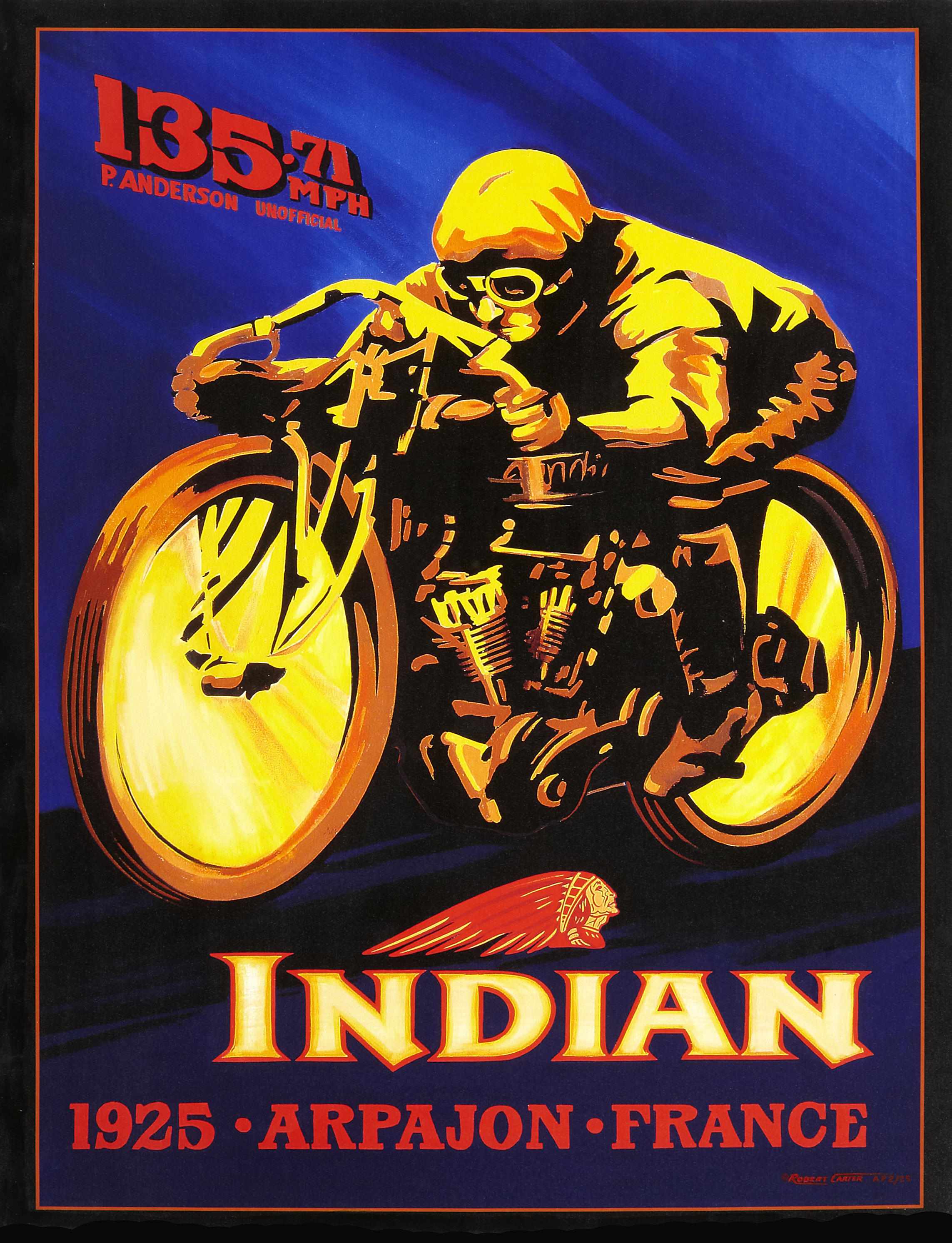 Appraisal: Robert Carter 'Indian Valve' giclee lithograph print on canvas Artist