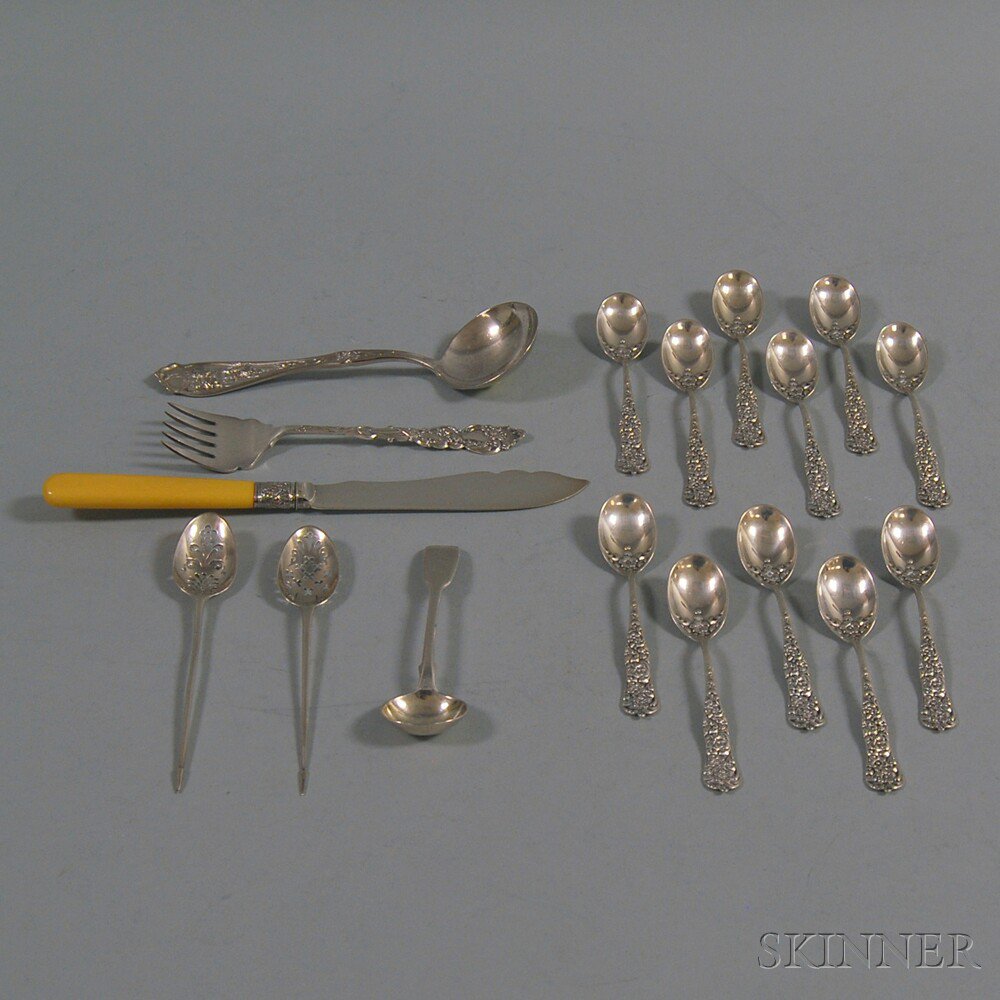 Appraisal: Small Group of Assorted Sterling Silver and Silver-plated Flatware a