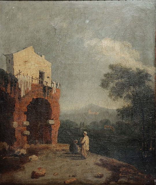 Appraisal: TH TH CENTURY ENGLISH SCHOOL AFTER RICHARD WILSON'Hadrian's Villa' oils