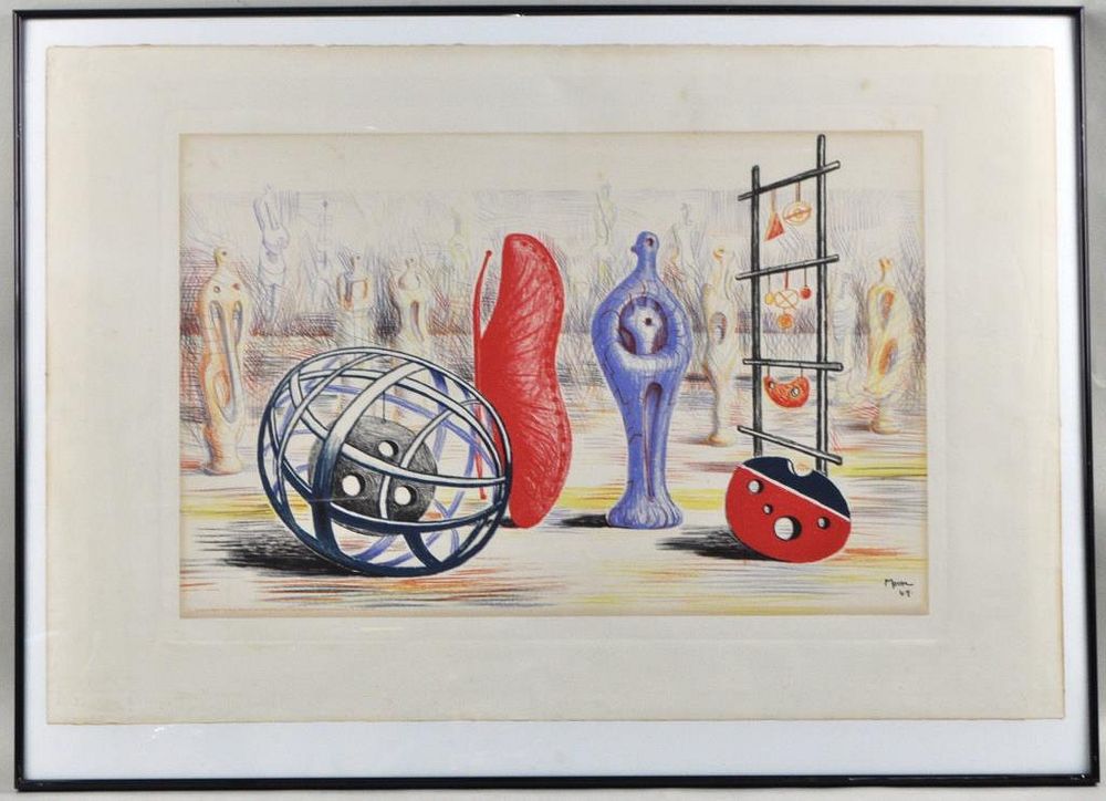 Appraisal: Henry Moore Sculptural Objects Lithograph from the edition of printed