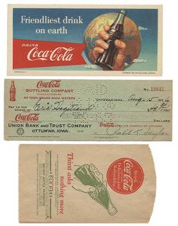 Appraisal: Group of Coca-Cola Advertising and Ephemera s s Including four