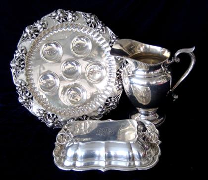 Appraisal: Sterling silver water pitcherdurham new york ny