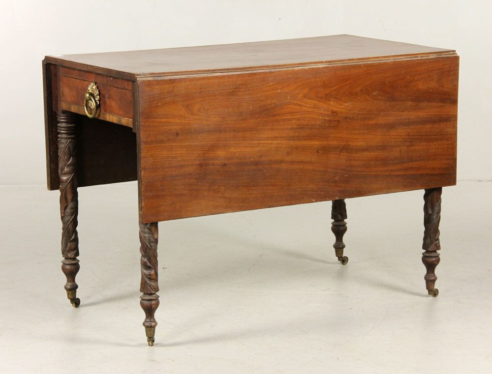 Appraisal: - Federal Style Period Drop Leaf Table Federal style period