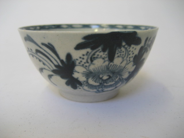 Appraisal: A CHRISTIAN'S LIVERPOOL PORCELAIN TEA BOWL painted in underglaze blue